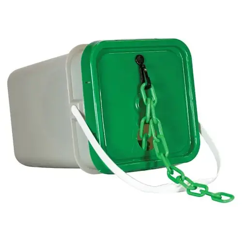 2" X 160 Green Biodegradable Plastic Safety Chain - Pail 2" X 160 Green Biodegradable Plastic Safety Chain - Pail