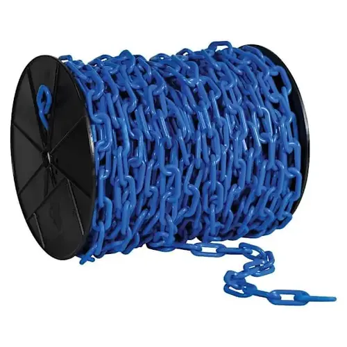 2" X 125 Blue Biodegradable Plastic Safety Chain - Reel 2" X 125 Blue Biodegradable Plastic Safety Chain - Reel