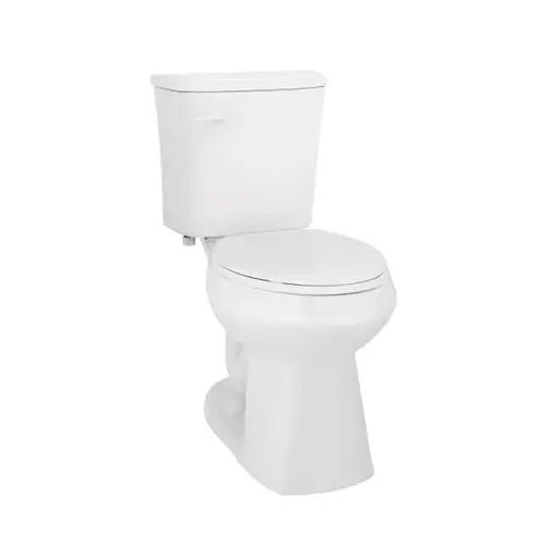 Shadow 2-Piece 0.8 GPF Elongated Single Flush White Toilet Shadow 2-Piece 0.8 GPF Elongated Single Flush White Toilet
