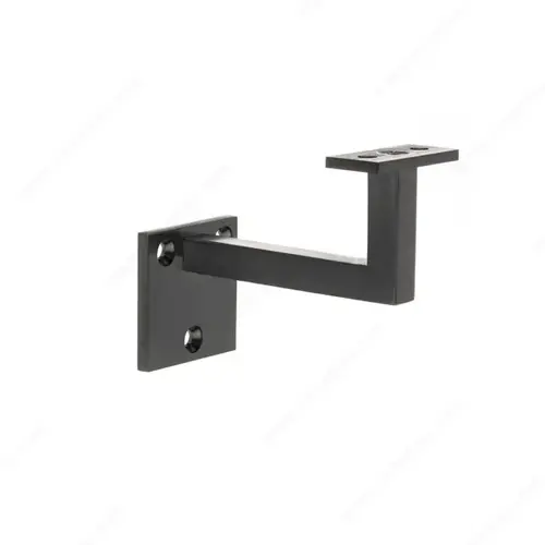 Square Handrail Bracket 3-1/2" Black Square Handrail Bracket 3-1/2" Black
