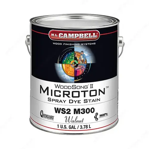 WoodSong II Microton Spray Dye Stain Walnut WoodSong II Microton Spray Dye Stain Walnut
