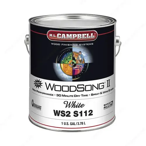 WoodSong II Spray & Wipe Stain White WoodSong II Spray & Wipe Stain White