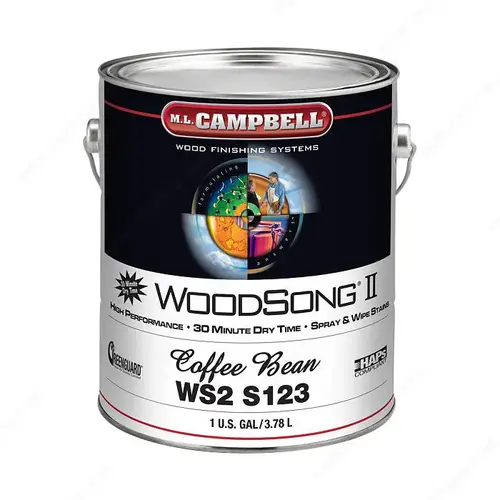 WoodSong II Spray & Wipe Stain Coffee Bean WoodSong II Spray & Wipe Stain Coffee Bean