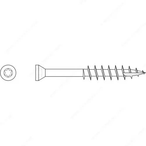 Stainless Steel, Trim Head, Torx, Wood Screw Coarse Thread, Type 17 - pack of 8000 Stainless Steel, Trim Head, Torx, Wood Screw Coarse Thread, Type 17 - pack of 8000