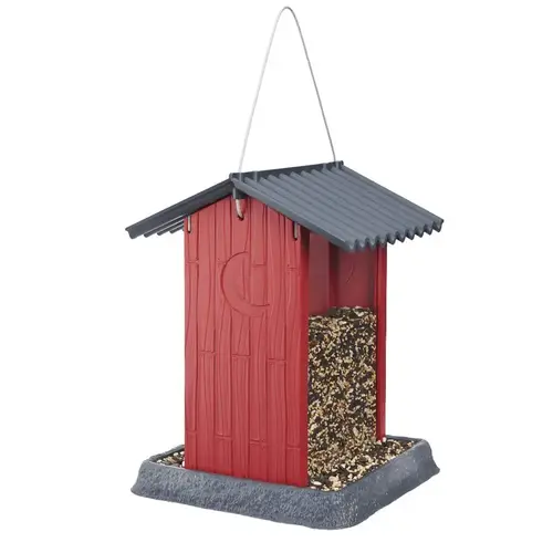 North States Village Series Hopper Bird Feeder, Shed, 4.25 lb, Safflower Seed, Sunflower Seed, Wild Bird, Plastic North States Village Series Hopper Bird Feeder, Shed, 4.25 lb, Safflower Seed, Sunflower Seed, Wild Bird, Plastic