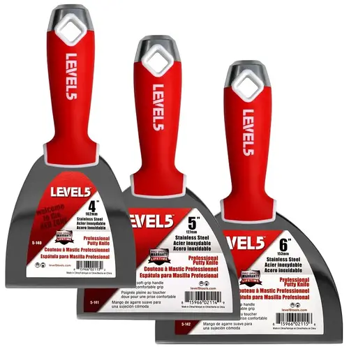 Level5 Joint Knife Set, Stainless Steel Blade, Precision Ground Blade, Ergonomic, Soft Grip Handle, Nylon Handle Level5 Joint Knife Set, Stainless Steel Blade, Precision Ground Blade, Ergonomic, Soft Grip Handle, Nylon Handle