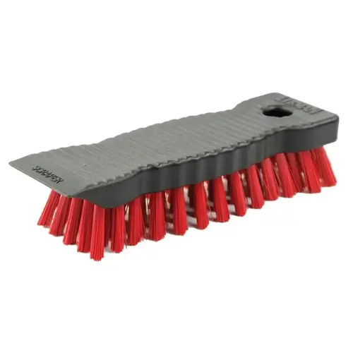 Libman Heavy-Duty Scrub Brush, 1-1/4 in L Trim, PET, Red, 7 in W Brush, 7-1/2 in OAL Libman Heavy-Duty Scrub Brush, 1-1/4 in L Trim, PET, Red, 7 in W Brush, 7-1/2 in OAL