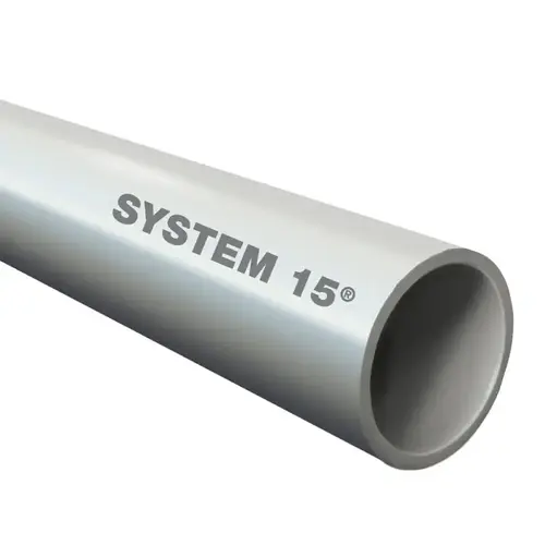 IPEX System 15 DWV Pipe, 3 in, 12 ft L, Plain End, SCH 40 Schedule, PVC, Light Gray IPEX System 15 DWV Pipe, 3 in, 12 ft L, Plain End, SCH 40 Schedule, PVC, Light Gray