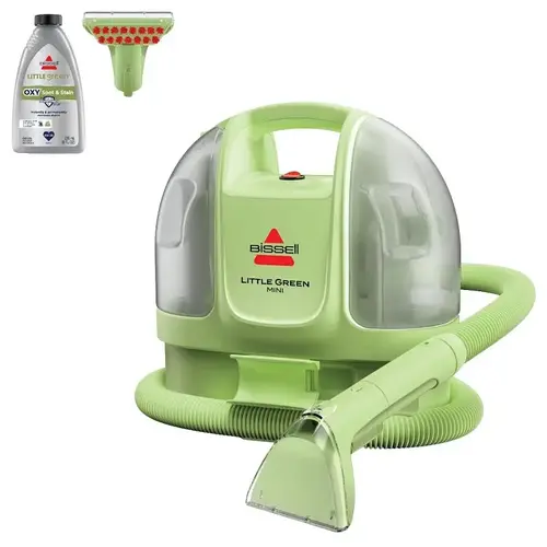 Bissell Little Green Mini Portable Carpet Cleaner, 16 oz Tank, 4 in W Cleaning Path, Tea Bissell Little Green Mini Portable Carpet Cleaner, 16 oz Tank, 4 in W Cleaning Path, Tea