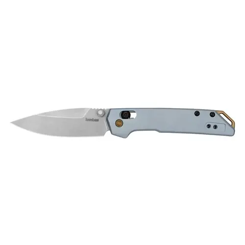 Kershaw Pocket Knife, 3 in L Blade, Steel Blade, Anodized Handle, Ice Blue Handle Kershaw Pocket Knife, 3 in L Blade, Steel Blade, Anodized Handle, Ice Blue Handle