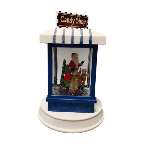 Santas Forest Christmas Shop Snow Globe, 7 in H Santas Forest Christmas Shop Snow Globe, 7 in H