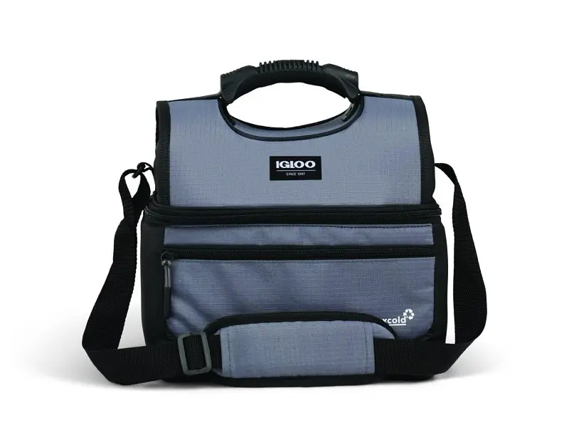 Igloo Latitude Gripper Series 000 Cooler Bag 10-1/2 in L 8-1/2 in W Polyester Carbonite - pack of 2 64340-XCP2 Igloo Latitude Gripper Series 000 Cooler Bag 10-1/2 in L 8-1/2 in W Polyester Carbonite - pack of 2 64340-XCP2