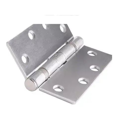 4.5 " x 4.5 " Brushed Chrome Mortise Non-Removable Pin Squared Hinge 4.5 " x 4.5 " Brushed Chrome Mortise Non-Removable Pin Squared Hinge