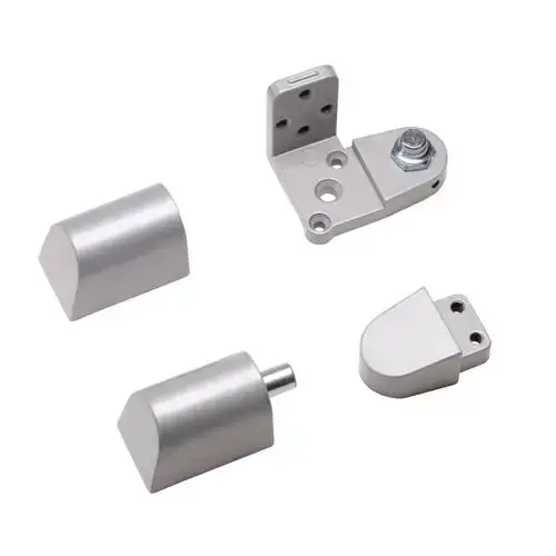 US Aluminum Style 3/4 " Left Hand Offset Door Pivot Hinge Set for Adams Rite Type Storefront Door in Aluminum US Aluminum Style 3/4 " Left Hand Offset Door Pivot Hinge Set for Adams Rite Type Storefront Door in Aluminum