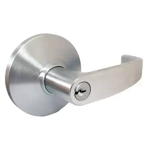 DXML Series Brushed Chrome Grade 1 Entry Mortise Door Lock Handle with Sectional Right-Handed Lever DXML Series Brushed Chrome Grade 1 Entry Mortise Door Lock Handle with Sectional Right-Handed Lever