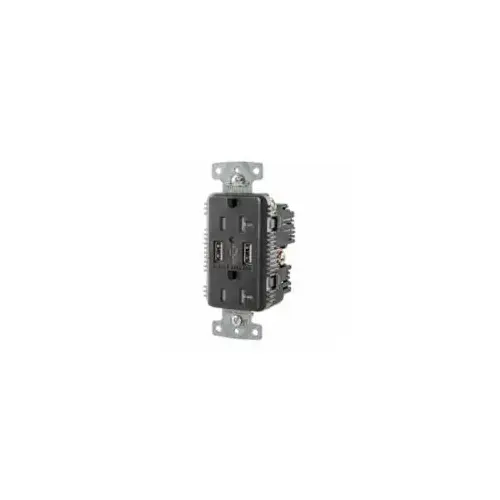 USB Charger Receptacle Duplex 20A 2-P (2)5A USB USB Charger Receptacle Duplex 20A 2-P (2)5A USB