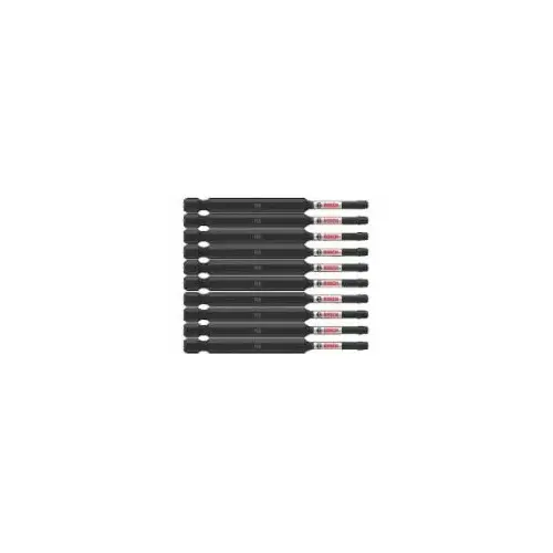 Square #2 x 3.5" Impact Tough Pwr Bit, 10/PK Square #2 x 3.5" Impact Tough Pwr Bit, 10/PK
