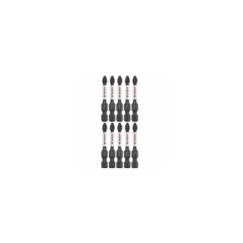 Phillips #2 x 2" Impact Tough Pwr Bit, 10/PK Phillips #2 x 2" Impact Tough Pwr Bit, 10/PK