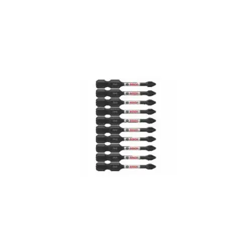 Phillips #1 x 2" Impact Tough Pwr Bit, 10/PK Phillips #1 x 2" Impact Tough Pwr Bit, 10/PK