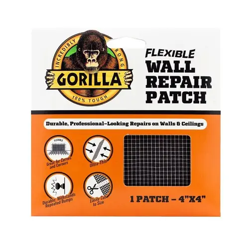 Gorilla Flexible Wall Repair Patch, Solid, White Gorilla Flexible Wall Repair Patch, Solid, White