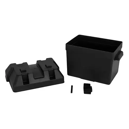 Camco USA Standard Battery Box, Polypropylene, Black Camco USA Standard Battery Box, Polypropylene, Black