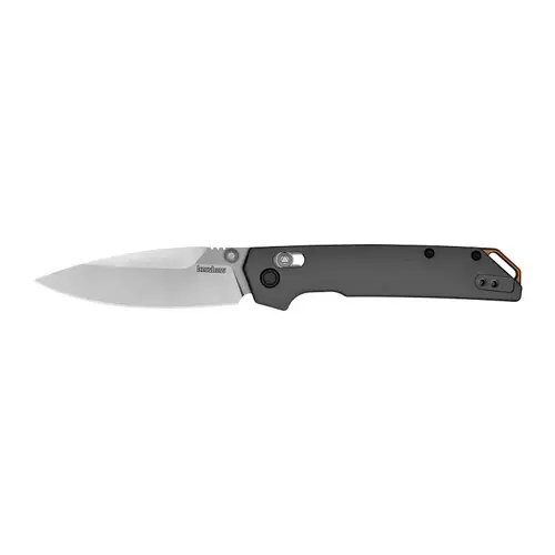 Kershaw Iridium Series Pocket Knife, 3.4 in L Blade, Carbon Steel Blade, Black/Gray Handle Kershaw Iridium Series Pocket Knife, 3.4 in L Blade, Carbon Steel Blade, Black/Gray Handle