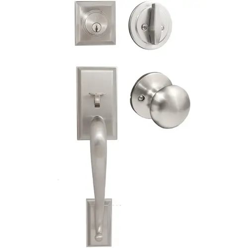 Willow Park Handleset, Highland Interior Trim, SC Keyway, Satin Nickel Willow Park Handleset, Highland Interior Trim, SC Keyway, Satin Nickel