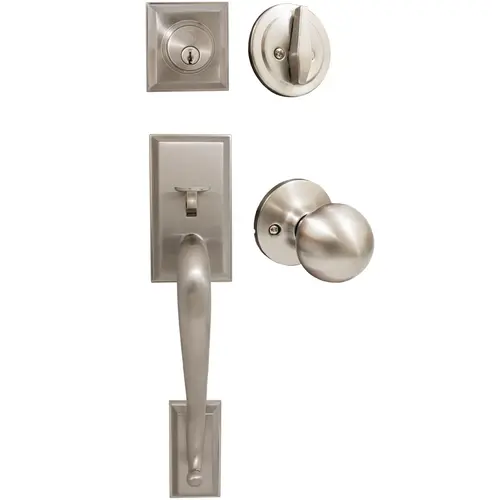 Willow Park Handleset, Ball Interior Trim, KW Keyway, Satin Nickel Willow Park Handleset, Ball Interior Trim, KW Keyway, Satin Nickel