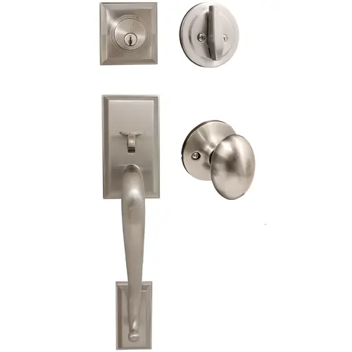 Willow Park Handleset, Springhill Interior Trim, KW Keyway, Satin Nickel Willow Park Handleset, Springhill Interior Trim, KW Keyway, Satin Nickel