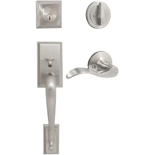 Willow Park Handleset, Beaverton Interior Trim, KW Keyway, Satin Nickel Willow Park Handleset, Beaverton Interior Trim, KW Keyway, Satin Nickel