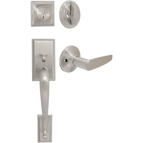 Willow Park Handleset, Tucson Interior Trim, KW Keyway, Satin Nickel Willow Park Handleset, Tucson Interior Trim, KW Keyway, Satin Nickel