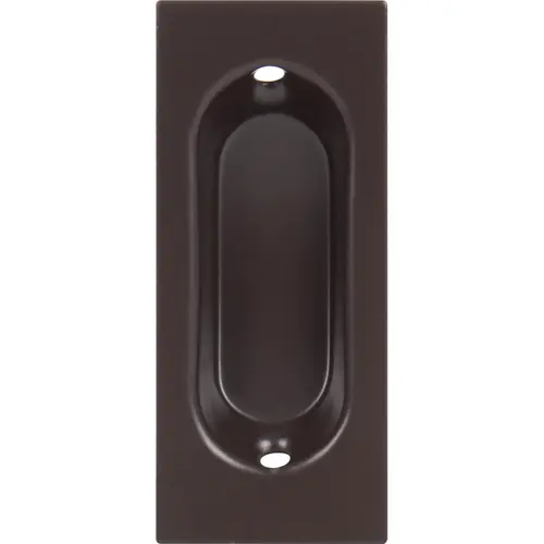 Rectangular Flush Door Pull, 3-1/8" x 1-11/32" x 17/32", Oil-Rubbed Bronze Rectangular Flush Door Pull, 3-1/8" x 1-11/32" x 17/32", Oil-Rubbed Bronze