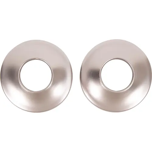 Flanges for Straight Shower Rods, Concealed Screws, Satin Nickel Flanges for Straight Shower Rods, Concealed Screws, Satin Nickel