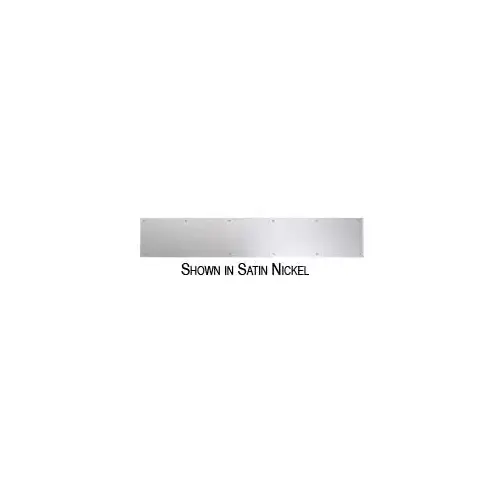Kick Plate with Screws, 8" x 34", Satin Nickel Kick Plate with Screws, 8" x 34", Satin Nickel