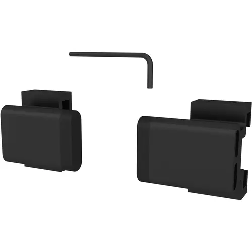 Wagon Wheel Track Stop Set for Sliding Doors, Matte Black Wagon Wheel Track Stop Set for Sliding Doors, Matte Black