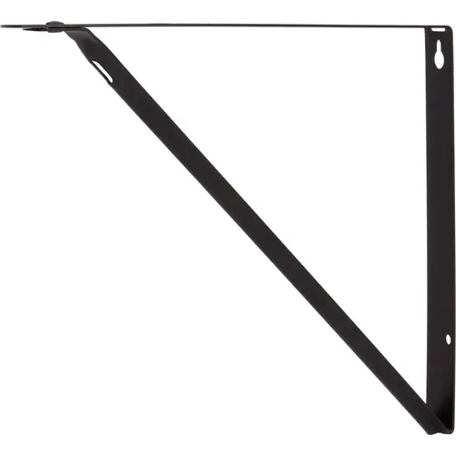 Shelf Bracket, Powder Coated, 10-1/4 Inches, Matte Black Shelf Bracket, Powder Coated, 10-1/4 Inches, Matte Black