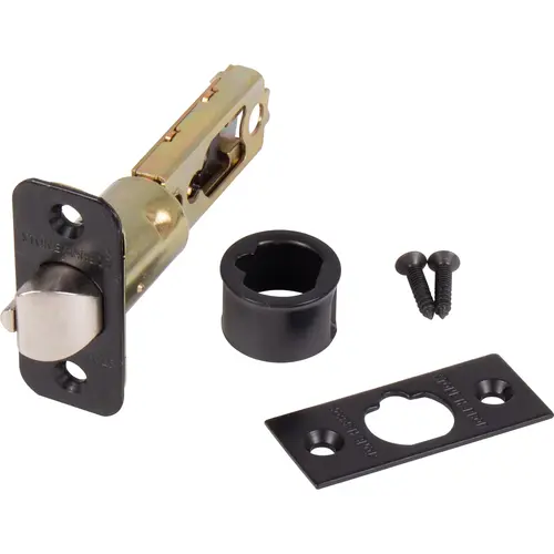 Six-Way Adjustable Latch for Traditional Entry Locks, Matte Black Six-Way Adjustable Latch for Traditional Entry Locks, Matte Black