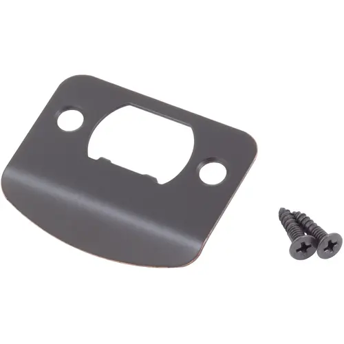 Full Lip 1/4" Round Corner Strike Plate, 2-1/4 Inches, 1-5/8" Center-to-Center, Vintage Bronze Full Lip 1/4" Round Corner Strike Plate, 2-1/4 Inches, 1-5/8" Center-to-Center, Vintage Bronze