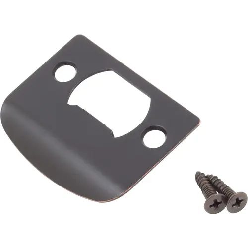 Full Lip Square Corner Strike Plate, 2-1/4 Inches, 1-5/8" Center-to-Center, Vintage Bronze Full Lip Square Corner Strike Plate, 2-1/4 Inches, 1-5/8" Center-to-Center, Vintage Bronze