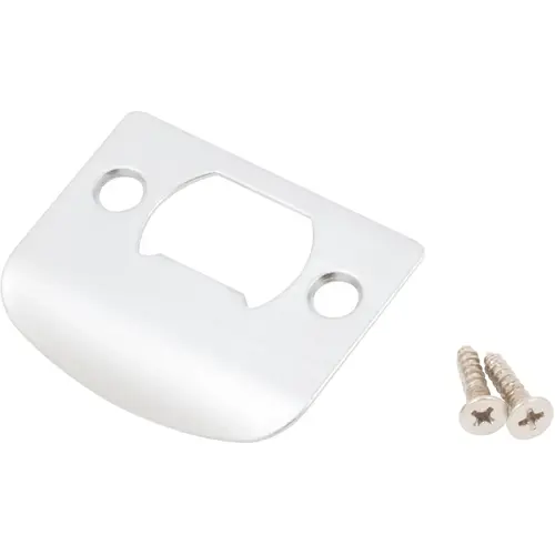 Full Lip Square Corner Strike Plate, 2-1/4 Inches, 1-5/8" Center-to-Center, Satin Chrome Full Lip Square Corner Strike Plate, 2-1/4 Inches, 1-5/8" Center-to-Center, Satin Chrome