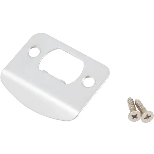 Full Lip 1/4" Round Corner Strike Plate, 2-1/4 Inches, 1-5/8" Center-to-Center, Satin Chrome Full Lip 1/4" Round Corner Strike Plate, 2-1/4 Inches, 1-5/8" Center-to-Center, Satin Chrome