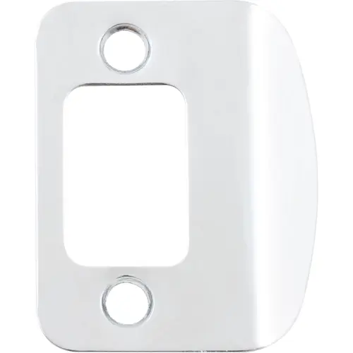 Full Lip Round Corner Deadbolt Strike Plate, 2-1/4 Inches, 1-5/8" Center-to-Center, Polished Chrome Full Lip Round Corner Deadbolt Strike Plate, 2-1/4 Inches, 1-5/8" Center-to-Center, Polished Chrome