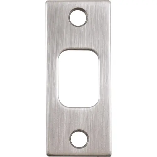 Square Corner Deadbolt Strike Plate, 1-1/8" x 2-3/4", 2-1/8" Center-to-Center, Antique Nickel Square Corner Deadbolt Strike Plate, 1-1/8" x 2-3/4", 2-1/8" Center-to-Center, Antique Nickel