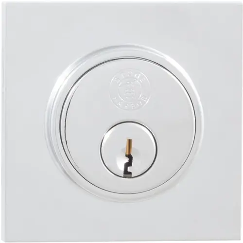 Grade 3 Contemporary Square Deadbolt, KW Keyway, Polished Chrome Grade 3 Contemporary Square Deadbolt, KW Keyway, Polished Chrome