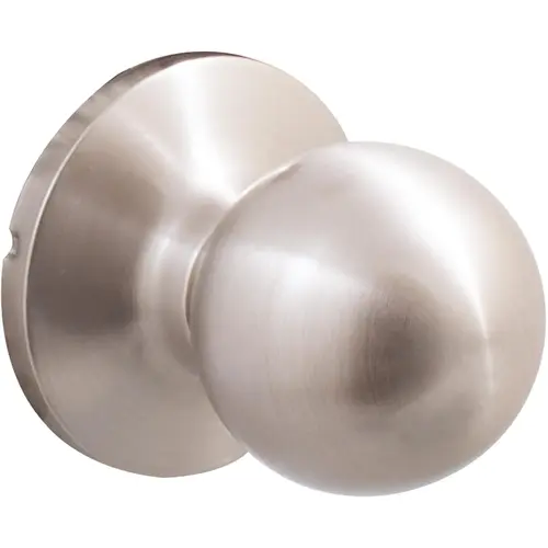 Ball Door Knob, Passage (Hall/Closet) Latch, Satin Nickel Ball Door Knob, Passage (Hall/Closet) Latch, Satin Nickel