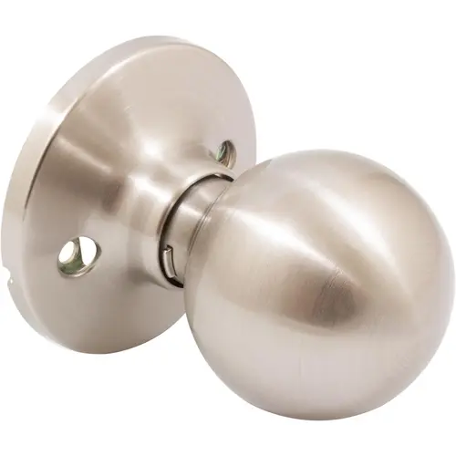 Ball Door Knob, Dummy (Non-Turning) Latch, Satin Nickel Ball Door Knob, Dummy (Non-Turning) Latch, Satin Nickel