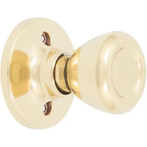Tulip Door Knob, Dummy (Non-Turning) Latch, Polished Brass Tulip Door Knob, Dummy (Non-Turning) Latch, Polished Brass