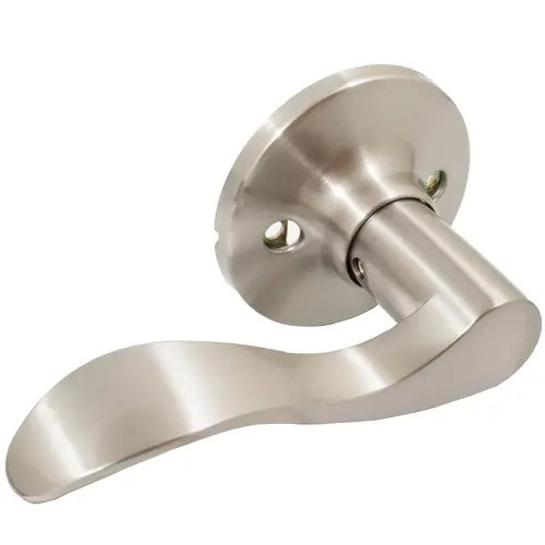 Beaverton Door Lever, Dummy (Non-Turning) Latch, Left-Handed, Satin Nickel Beaverton Door Lever, Dummy (Non-Turning) Latch, Left-Handed, Satin Nickel