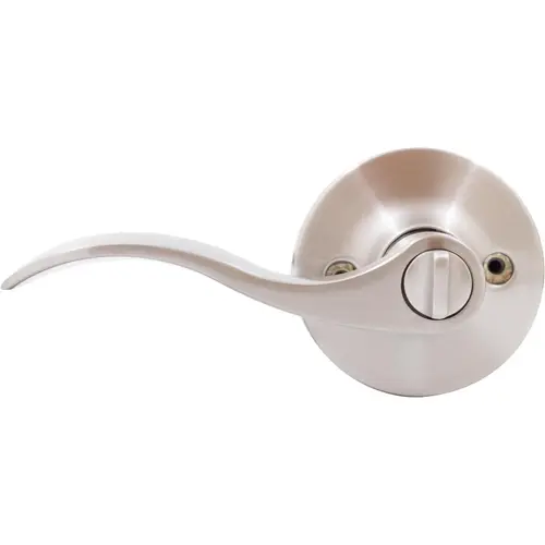 Beaverton Door Lever, Privacy (Hall/Closet) Latch, Satin Nickel Beaverton Door Lever, Privacy (Hall/Closet) Latch, Satin Nickel