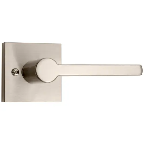 Vienna Door Lever with Square Rosette, Dummy (Non-Turning) Latch, Satin Nickel Vienna Door Lever with Square Rosette, Dummy (Non-Turning) Latch, Satin Nickel